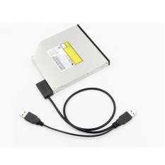 Eksternal USB Kabel Adaptor Konverter Ke SATA 6 + 7 13Pin untuk DVD ROM Drive Optik-Internasional
