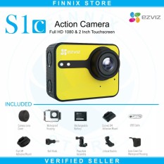 EZVIZ S1C Sport Action Camera Full HD With LCD Touch Screen - Yellow