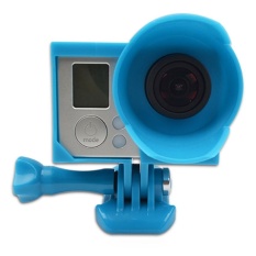 F09612 Kamera Anti-exposure Protective Housing Frame BorderforGoPro HD HERO 3 (Biru)-Intl