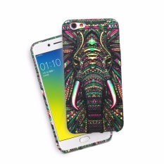 F3 Plus Case, Qzhi Sinar Malam, keren Lucu HD Antik Suku Hewan Pola Desain Gel Karet Fleksibel Tahan Lama Lembut Penutup Pelindung Casing Ponsel untuk OPPO F3 PLUS f3 + Gajah