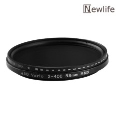 Fader Variabel Filter ND Adjustable ND2 untuk ND400 Kepadatan Netral untuk Canon (Hitam)-58 Mm-Intl