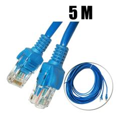 FAK Kabel Jaringan Lan RJ45 - Instant CAT 5E - 5m - Biru