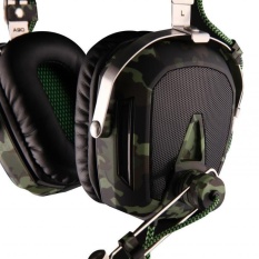 Fang Fang Berkualitas Tinggi SADES A90 Pilot 7.1 USB Deep Bass Surround Sound Stereo PC Gaming Headset Headphone dengan RetractableMicrophone (hijau) -Intl