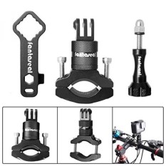 Fantaseal Action Camera Bike Mount Kit untuk GoPro Bike Mount 360 Derajat Rotary Bicycle Handlebar Mount Clamp Aluminium Alloy Bike Rack Handlebar Mount Holder Kutub Mount Adapter untuk GoPro Garmin SJCAM-Intl