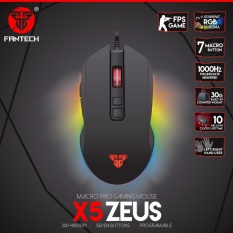 Fantech Mouse Gaming X5 ZEUS Running RGB Macro