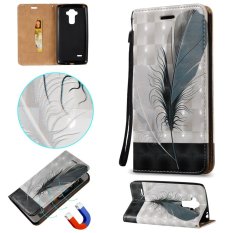 Fashion 3D Pelindung Berdiri Dompet Dompet Kartu Kredit Pemegang Magnetic Flip Folio TPU Soft Bumper PU Leather Ultra Slim Fit Case Cover untuk LG G4 Stylus/LS770/G4 Catatan/G Stylo-Intl