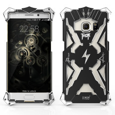 Fashion Aluminum Metal Thor Back Case for Samsung Galaxy S7 Edge(black) - intl