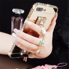 Fashion Bling Bumper Logam dan Cermin PC Belakang Sampul Case untuk Xiao Mi Redmi 4X-Intl