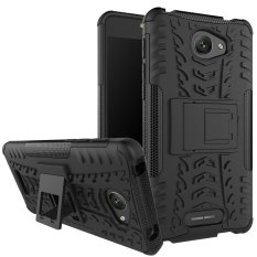 Fashion Heavy Duty Shockproof Dual Layer Hybrid Armor Pelindung Cover dengan Kickstand Case untuk Alcatel POP 4 S-Intl