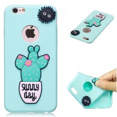 Modis Lucu Permen Ramping Pelindung Kulit Karet TPU Sarung Penyangga Kasus Telepon untuk Apple iPhone 6 Plus/6 S Plus (5.5