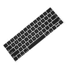 Fashion Portable Keyboard Cover Silicone Skin Pelindung Yang Dapat Dicuci untuk MacBook Pro dengan Touch Bar Model 13 Inci atau 15 Inci 2016 Rilis MacBook Pro A1706 A1707 Hitam-Intl