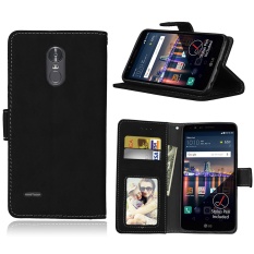 Fashion Pelindung Berdiri Dompet Dompet Kartu Kredit Pemegang Magnetic Flip Folio TPU Lembut Bumper Kulit Case Penutup untuk LG Stylus 3/K10 Pro/LS777/Stylo 3-Intl