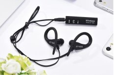 Fashion Sport Earphone ST-005 untuk Samsung Xiaomi Huawei Sony Meizu Ponsel Bluetooth Pendant Earphone Bluetooth Headset (Hitam) -Intl