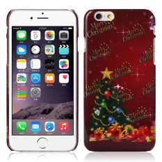 Modis Bintang Hari Natal Pohon Kulit Case Sarung untuk iPhone 6 6G 4.7 Inci-Internasional