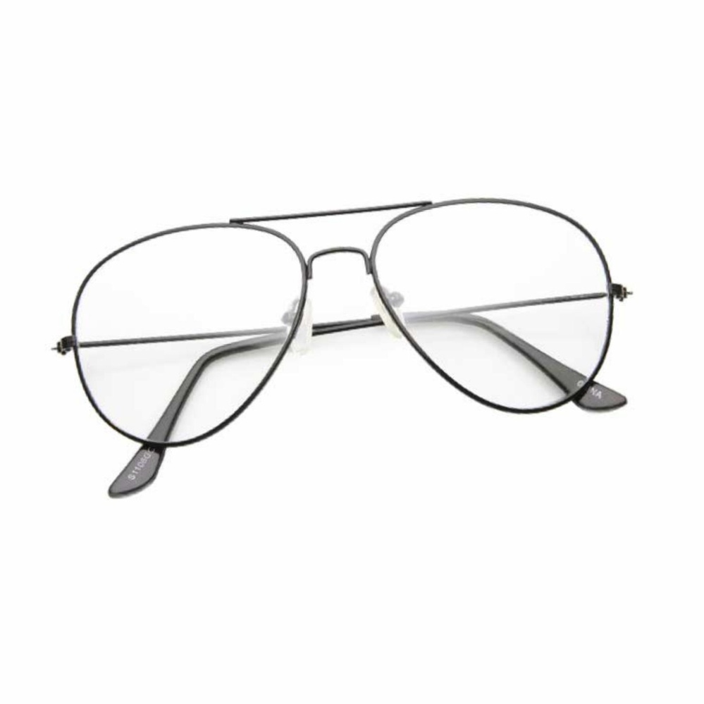 Fashion SunGlasses Style - Kacamata Pria dan Wanita - Cool - Anti UV - Hitam - Clasic Men Glasses UV Protector