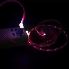 Fashiondeal Lampu LED USB Tipe-C Charger Tanggal Kabel Pengisi Kabel untuk Samsung Galaxy S8-Intl