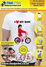 Fast Print Transfer Paper Doff Ukuran A4 Kaos dan Kain Putih - Taiwan