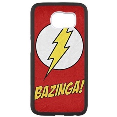 Fayruz-Pelindung Bertekstur Keras Rubber Coated Case Cover untuk Samsung Galaxy S6-Teori Big Bang- S6O1344-Intl