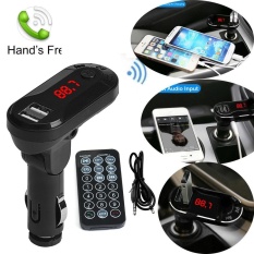Finleystore Nirkabel Bluetooth FM Transmitter MP3 Player Handsfree Mobil Kit USB TF SD Remote