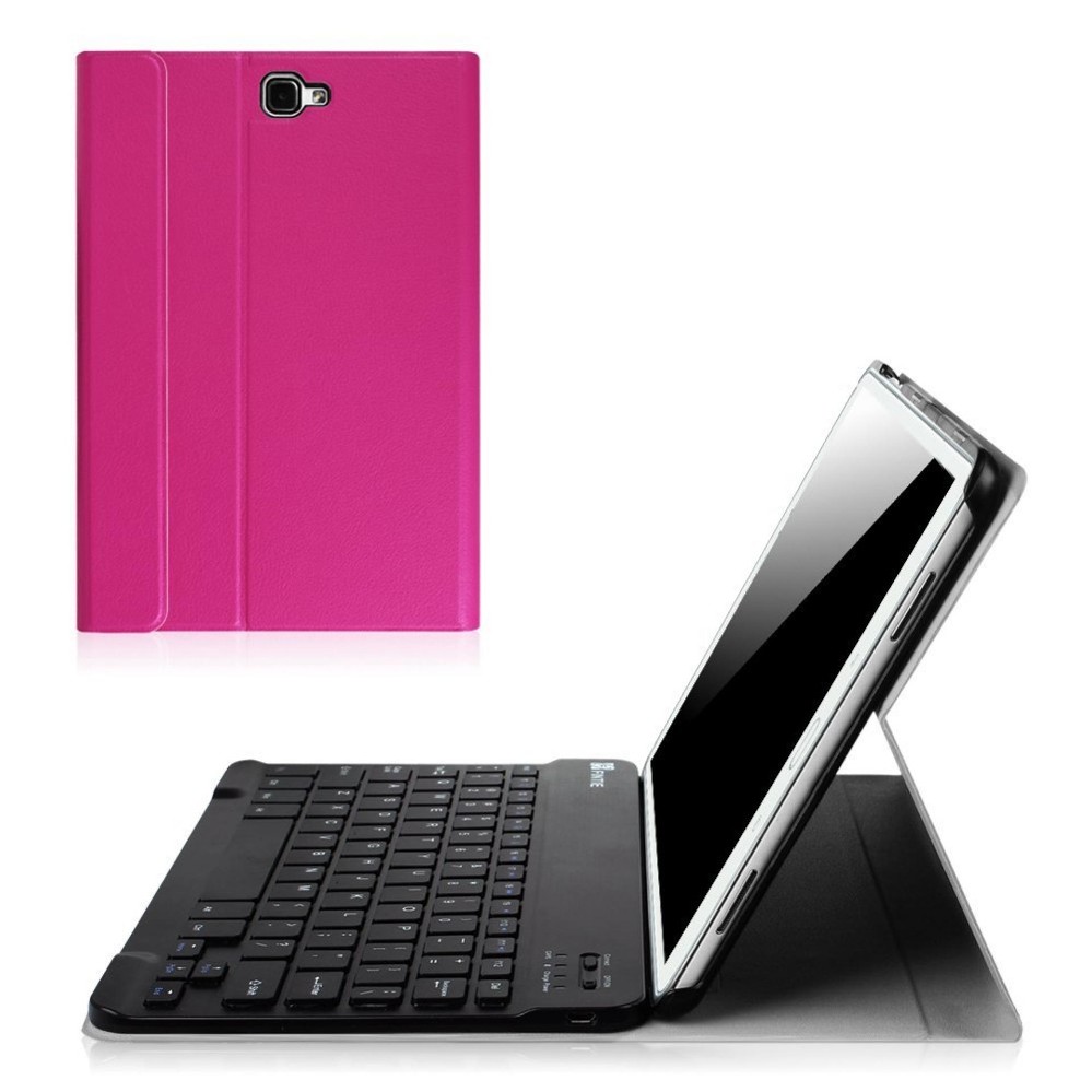 Fintie Samsung Galaxy Tab A 10.1 Keyboard Case, Smart Slim Shell Ringan Stand Cover dengan Magnetis Dilepas Nirkabel Bluetooth Keyboard untuk Tab A 10.1 Inch NO S Pen Versi Tablet-Intl