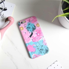 Flamingo Berpola Full Cover Case Hard Pelindung untuk IPhone 6 Plus/6 S Plus Baru-Internasional