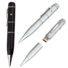 Flashdisk Pulpen Multifungsi 3 in 1 - Pen + Flashdisk 32Gb + Laser Pointer - Hitam