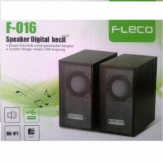 FLECO F-016 USB 2.0 Mini Speaker PC Hitam