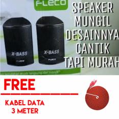 Fleco F 018 X-Bass Power Sound Mini USB Speaker Free Kabel Data 3 Meter