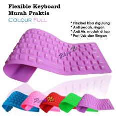 Flexible Keyboard Silicon Mini USB Super Murah Praktis