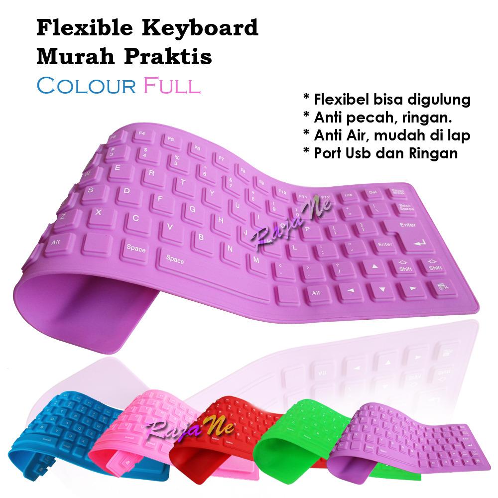Flexible Keyboard Silicon Mini USB Super Murah Praktis