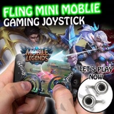 Fling Mini Joystick Dual Analog 2 pcs High Quality Gadget Controller Gaming Game Pad Touch Screen MOBA Mobile Legends Heroes Evolved Arena of Valor Garena AOV for Apple Samsung Xiaomi Sony Oppo LG Lenovo Vivo Nokia Smart Phone Tablet iOS Android Windows