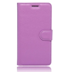 Flip Leather Case Dibangun Di Slot Kartu untuk Acer Jade 2 Ungu-Intl