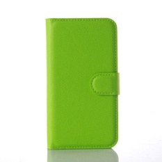 Flip Leather Case Dibangun Di Slot Kartu untuk Microsoft Lumia 550 Pink-Intl