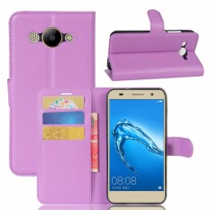 Flip PU Kulit Dompet Cover Case untuk Huawei Y3 2017-Intl