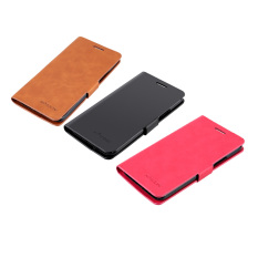 Jual dompet kulit untuk menutupi kasus PU mewah ZUK Z1 (berwarna merah muda) - International