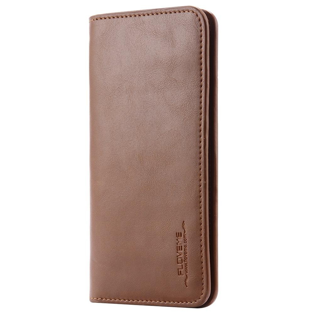 Floveme Asli Kulit Dompet Kantong Case untuk iPhone 8 PLUS Samsung Galaxy S6 S7 CATATAN 8 Kartu Penutup-Intl