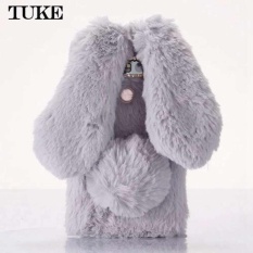 Fluffy Bulu Kelinci Cover untuk LG G5 Hangat 3D Bunny Soft TPU Cell Phone Case untuk LG G 5 SE H860N VS987 H820 LS992 H830 Back Shell-Intl