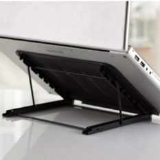 ROPS Pendingin Laptop Stand For Stan Tahan Karat For IPad Komputer (Hitam)