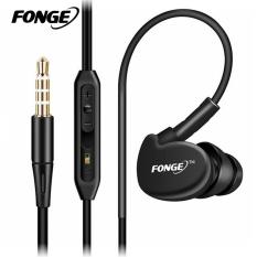 Fonge S500 Earphone Stereo Bass 3.5mm Wired Sport Headphone dengan MIC untuk iPhone Samsung Sony Xiaomi Oppo Phones MP3 MP4