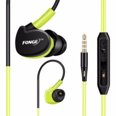 Fonge S500 Sport Earphone Anti Sweat Super Bass - Hijau