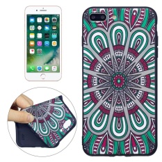 untuk 5.5 Inch IPhone 7 Plus Angin Nasional Disk Pola Stereo Relief TPU Pelindung Kembali Tudung-Intl