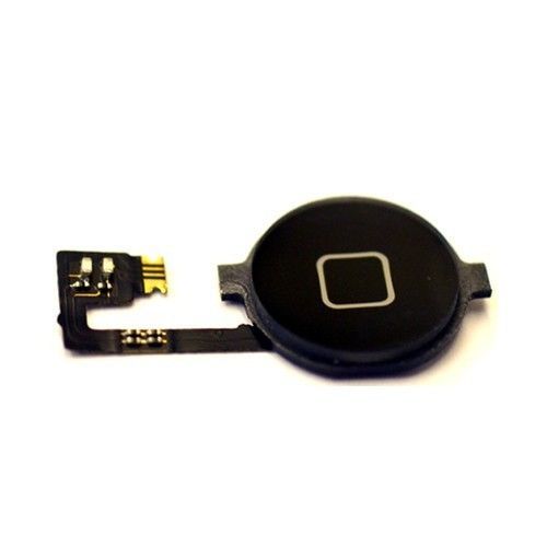 Untuk Apple iPhone 4 Home tombol dengan tombol Home Ribbon kabel fleksibel pengganti-hitam - International