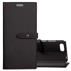 untuk ASUS ZenFone 4 Max Pro ZC554KL Business Style Leather Case dengan Pemegang dan Slot Kartu dan Dompet (HITAM) -Intl
