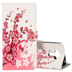 untuk ASUS ZenFone 4 Selfie Pro ZD552KL Plum Blossom Pola Case Kulit Horisontal Flip dengan Pemegang dan Slot Kartu dan Dompet-Intl