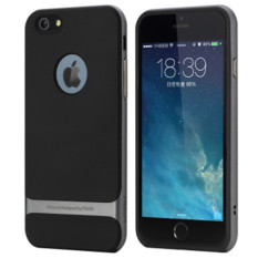 untuk IPhone 5/5 S/5E Case Silicone ROCK Brand PC + TPU Neo Hybrid Tahan Lama Slim Armor untuk Apple untuk IPhone 5/5 S/5E Cover Case (Warna: Grey)