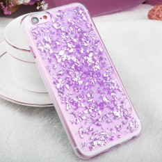 untuk IPhone 6 Plus dan 6 S Plus Tersebar Platinum Pola TPU Pelindung Case (Ungu)-Intl