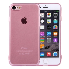 untuk IPhone 7 0.5mm Ultra-Thin Lampu Warna Transparan TPU Pelindung Case (Rose Gold)-Intl