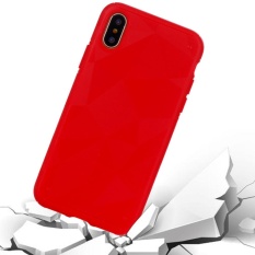 Untuk iPhone 8 Tpu Pelindung Penutup Belakang Case, Kecil Kuantitas Dianjurkan Sebelum iPhone 8 Launching (Merah)-Intl