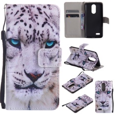 untuk LG K8 2017/LG K4 2017 Case Cover-Gaya Busana Klasik Dompet Flip Stand PU Kulit Telepon Case-KT17-Intl