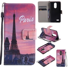 for LG K8 2017 / LG K4 2017 Case Cover - Classic Fashion Style Wallet Flip Stand PU Leather Phone Case - KT18 - intl